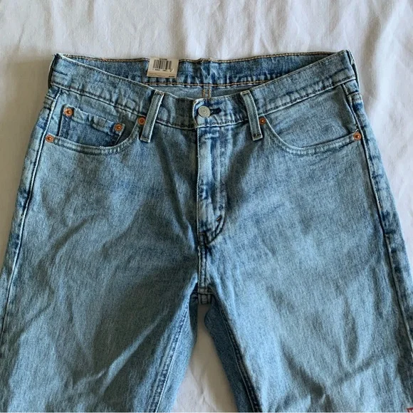 Levi’s 541 Athletic Taper Fit Mens Jeans 30x32 Light Wash Distressed Stretch NWT